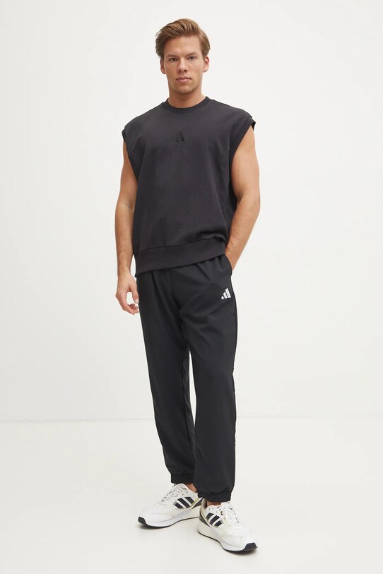 Bavlněné tričko adidas ALL SZN Luxe JJ3637 černá SS25