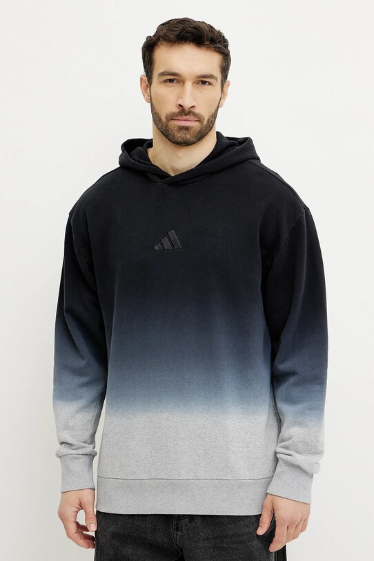 Βαμβακερή μπλούζα adidas ALL SZN Dip Dye βαμβάκι μαύρο JI6350