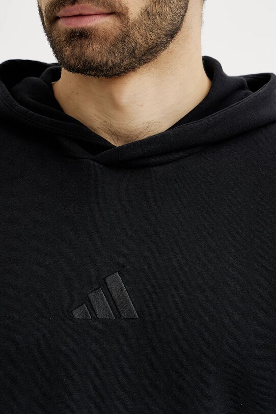Βαμβακερή μπλούζα adidas ALL SZN Dip Dye JI6350 μαύρο