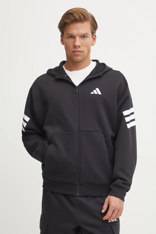 Mikina adidas Future Icons s kapucňou čierna JD4827
