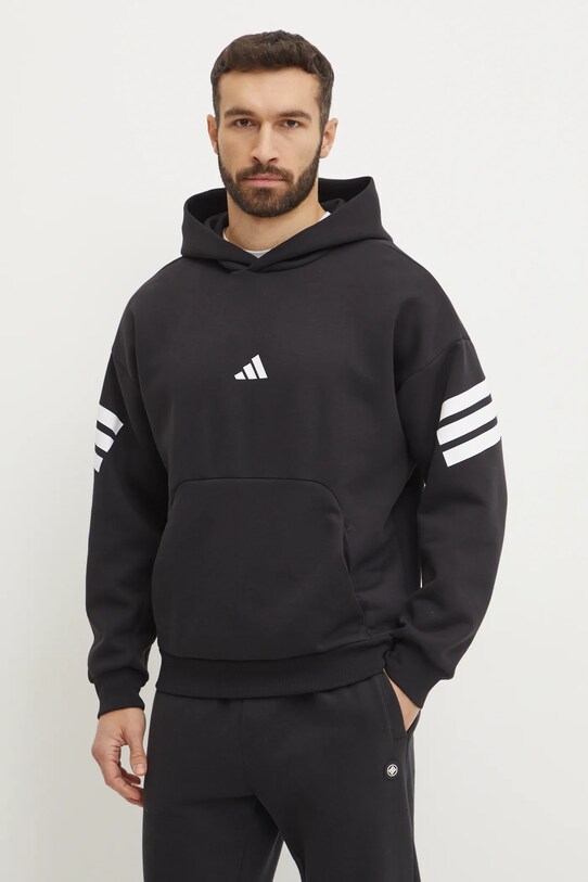 Кофта adidas Future Icons с капюшоном чёрный JD4838
