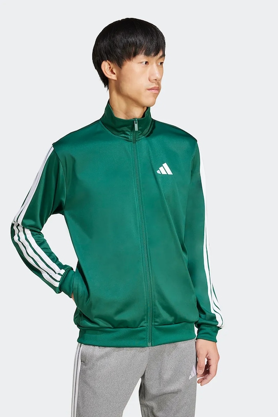 Oblečení Mikina adidas 3-Stripes JI8821 zelená