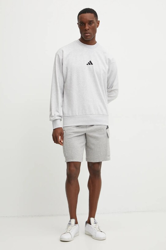 Mikina adidas Feelcozy JE3791 šedá SS25