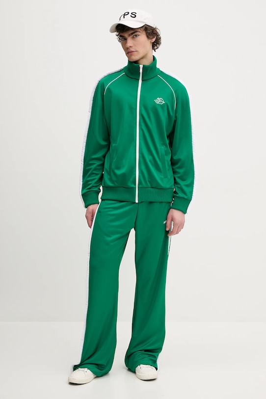 Fiorucci bluză Puffy Piping Angel Track Sweatshirt U02SPSZI270PL01GN02 verde SS25