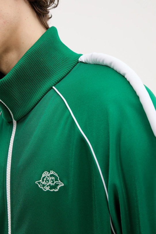 Fiorucci bluză Puffy Piping Angel Track Sweatshirt U02SPSZI270PL01GN02 verde