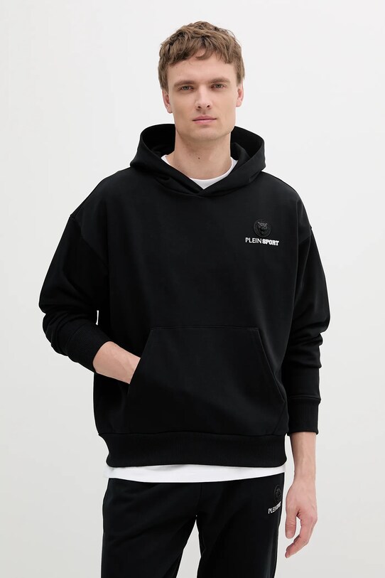 Кофта PLEIN SPORT з капюшоном чорний SAEC.MJB3578.STE001N