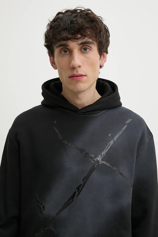 Хлопковая кофта Heliot Emil серый SS25.M.08.072.BLK01