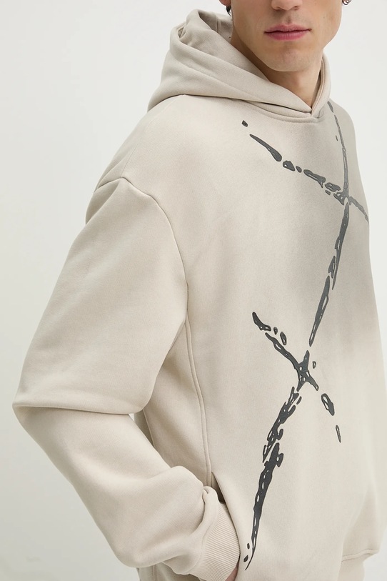Bavlnená mikina Heliot Emil béžová SS25.M.08.072.ST18