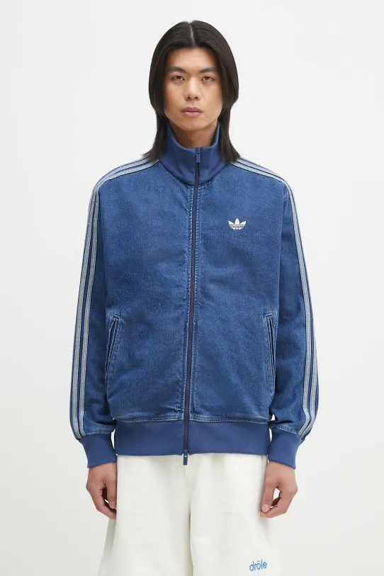 adidas Originals denim jacket Adicolor Denim Firebird Track Top cotton blue JC6233