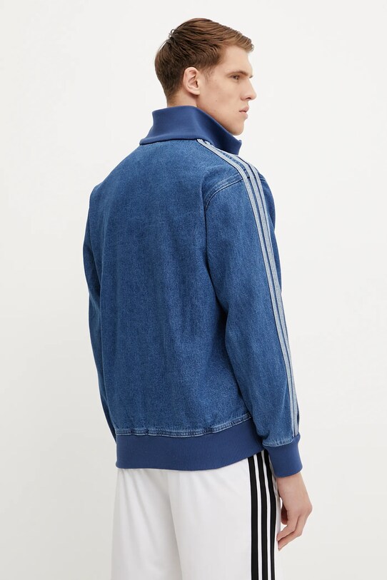 Îmbrăcăminte adidas Originals hanorac din denim Adicolor Denim Firebird Track Top JC6233 albastru