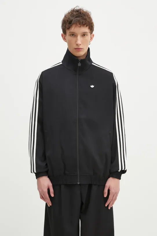 Dukserica adidas Originals Firebird Tracktop natpis crna JC6357