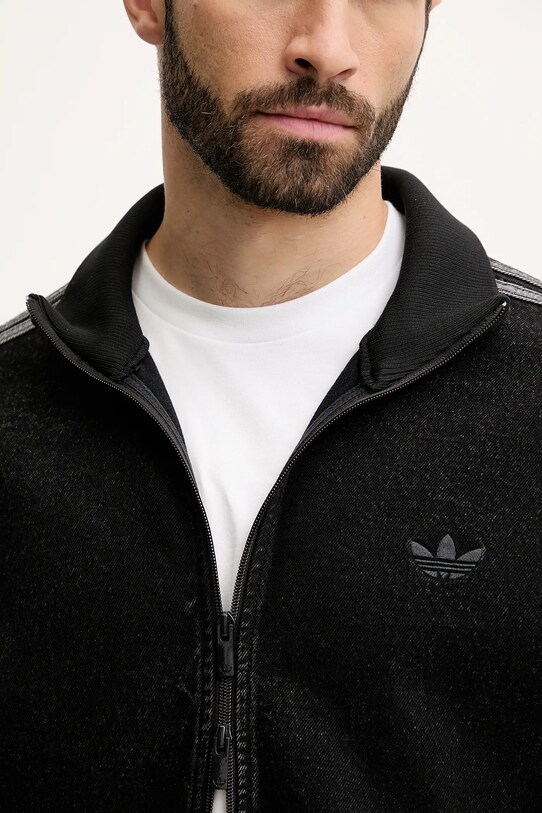 adidas Originals geacă jeans Adicolor Denim Firebird Track Top JC6717 negru