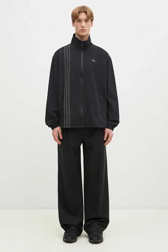adidas Originals bluză Fashion Seersucker Firebird Track Top JC7416 negru