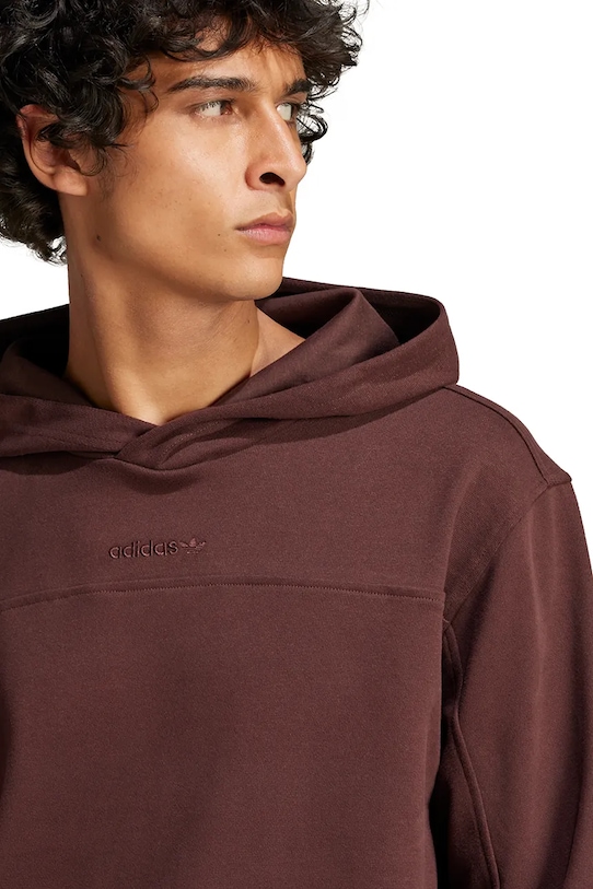 Mikina adidas Originals Premium Loved Hoodie hnedá JC8351