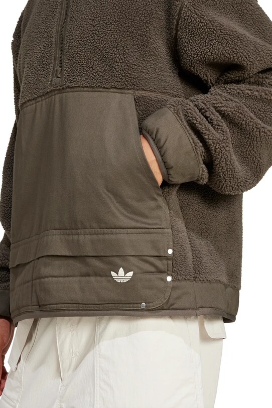 Îmbrăcăminte adidas Originals hanorac fleece Premium Essentials Full Zip JD3344 verde
