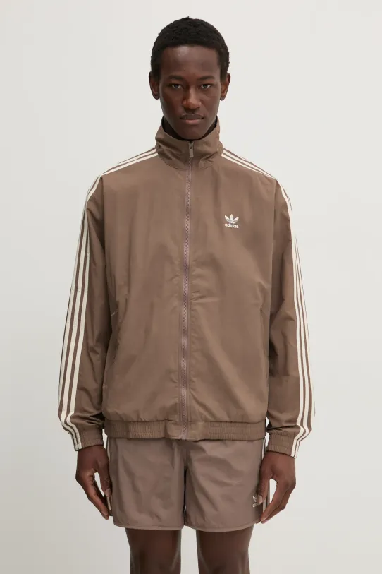 Mikina adidas Originals Firebird Tracktop vzorovaný béžová JP1023