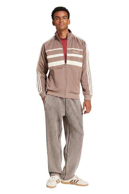 adidas Originals bluza First Tracktop JP1043 brązowy SS25