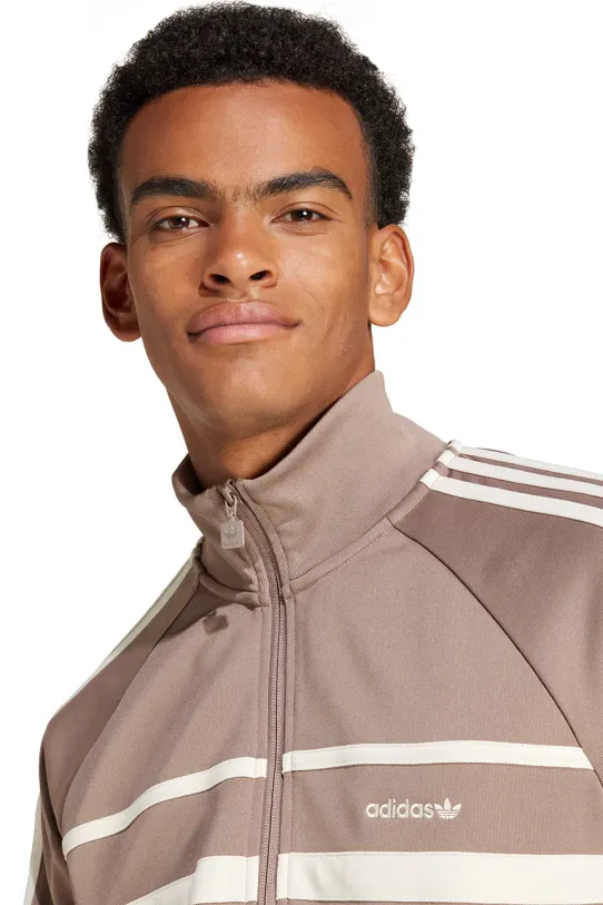 Дрехи Суичър adidas Originals First Tracktop JP1043 кафяв
