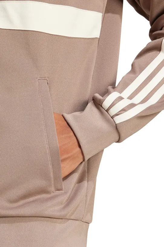 Суичър adidas Originals First Tracktop кафяв JP1043