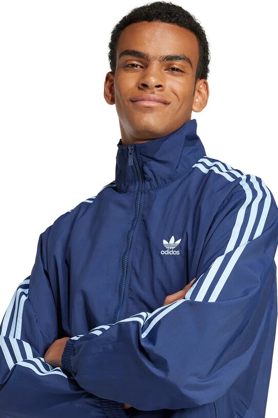adidas Originals geaca Firebird Tracktop bleumarin JP1253