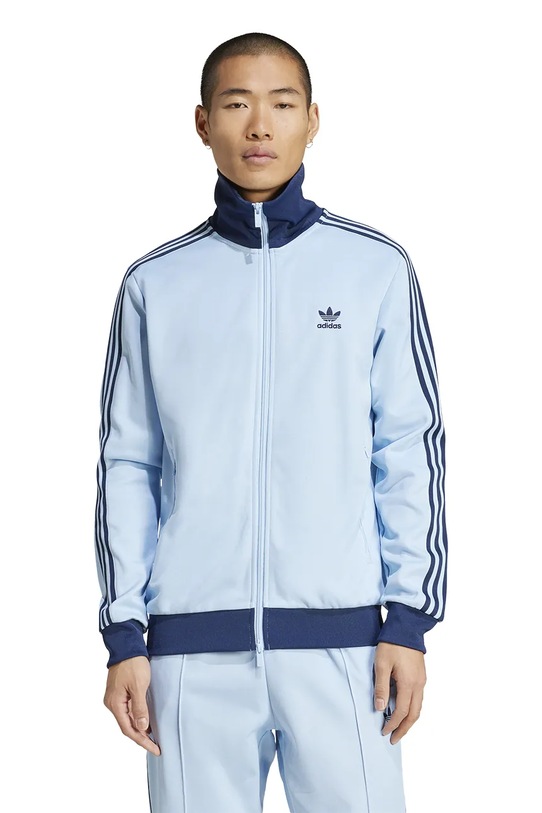 adidas Originals bluză Clastic Tracktop imprimeu albastru JP2521