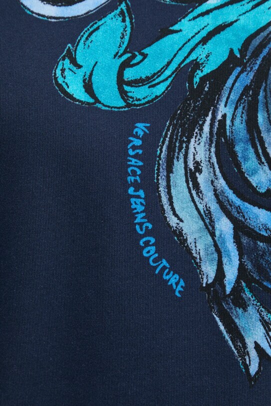 Versace Jeans Couture hanorac de bumbac 78GAI3R0.FS190 bleumarin