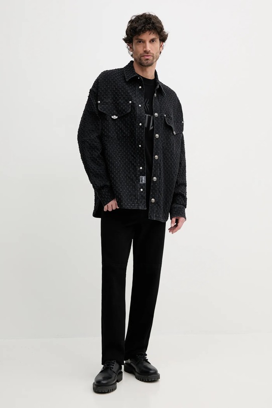 Versace Jeans Couture maglione con aggiunta di cachemire 78GAFM17.CM06H nero SS25