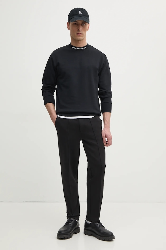 Versace Jeans Couture bluza bawełniana 78GAIE03.CF00E czarny SS25