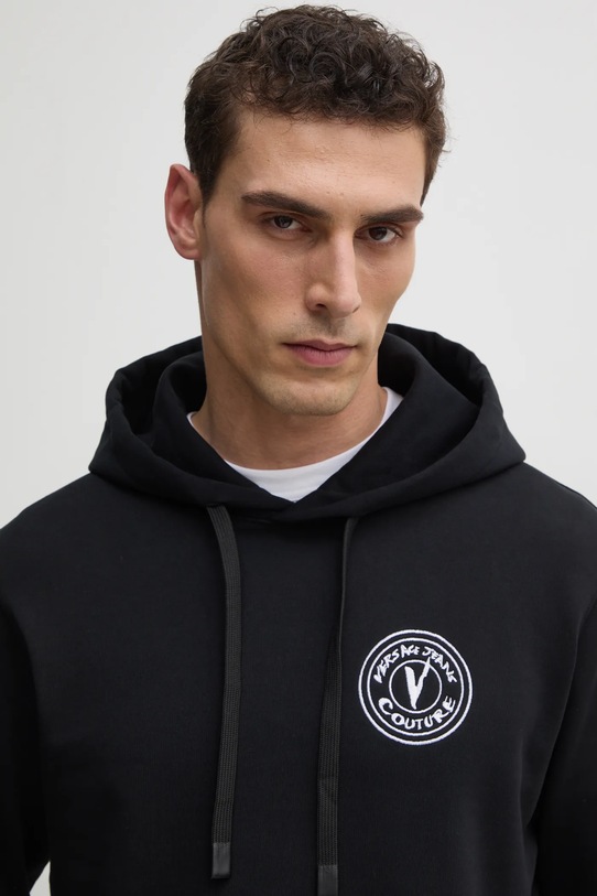 Versace Jeans Couture hanorac de bumbac negru 78GAIE07.CF00E