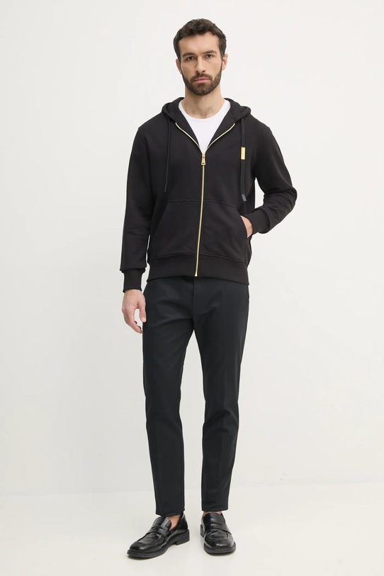 Versace Jeans Couture hanorac de bumbac 78GAIT07.CF01T negru SS25
