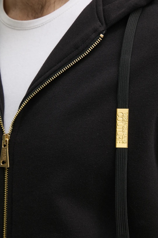 Versace Jeans Couture hanorac de bumbac 78GAIT07.CF01T negru