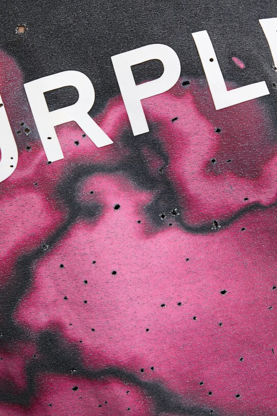 PURPLE BRAND longsleeve bawełniany TEXTURED JERSEY LS TEE P204.JBFP125 szary