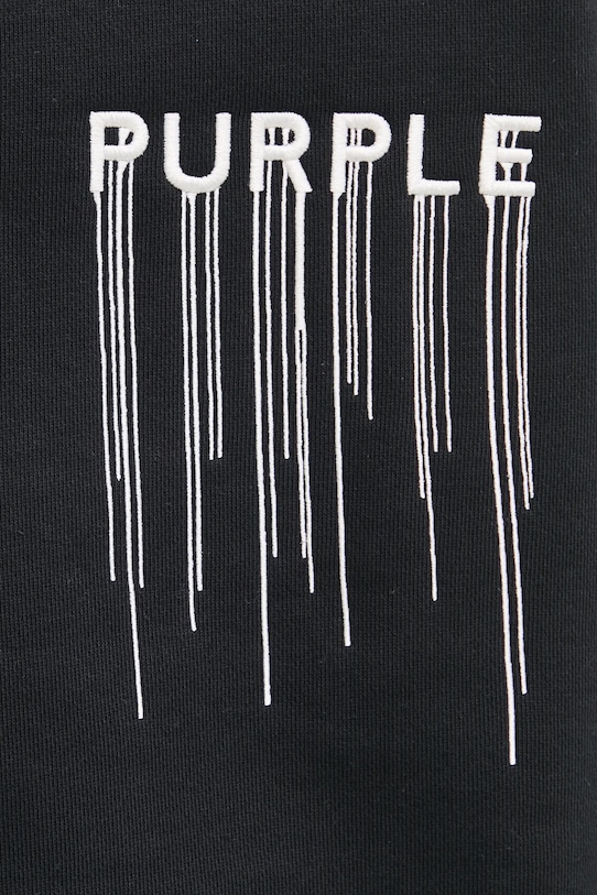 PURPLE BRAND hanorac de bumbac HWT FLEECE CREWNECK P402.HBWD125 negru