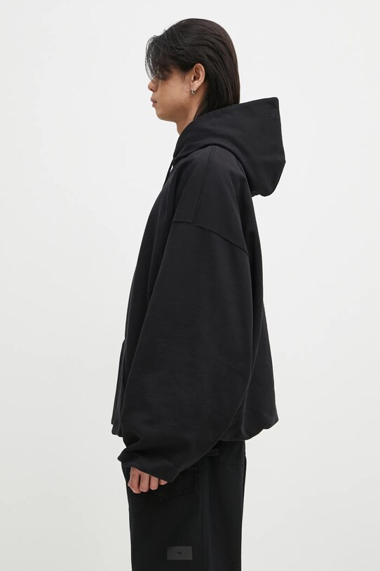 Суичър VETEMENTS Oval Logo Cropped Boxy UA66HD600BR черен SS25