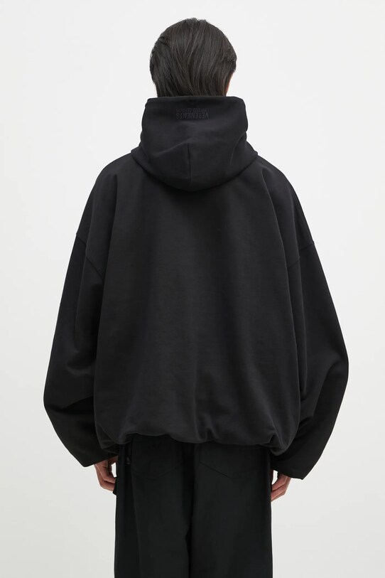 Дрехи Суичър VETEMENTS Oval Logo Cropped Boxy UA66HD600BR черен