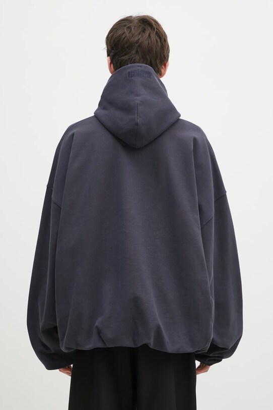 Одежда Кофта VETEMENTS Oval Logo Cropped Boxy UA66HD600N тёмно-синий