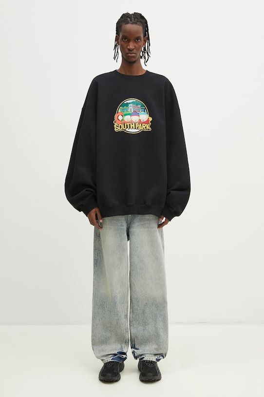 Mikina VETEMENTS Southpark Oversized UA66CW610B čierna
