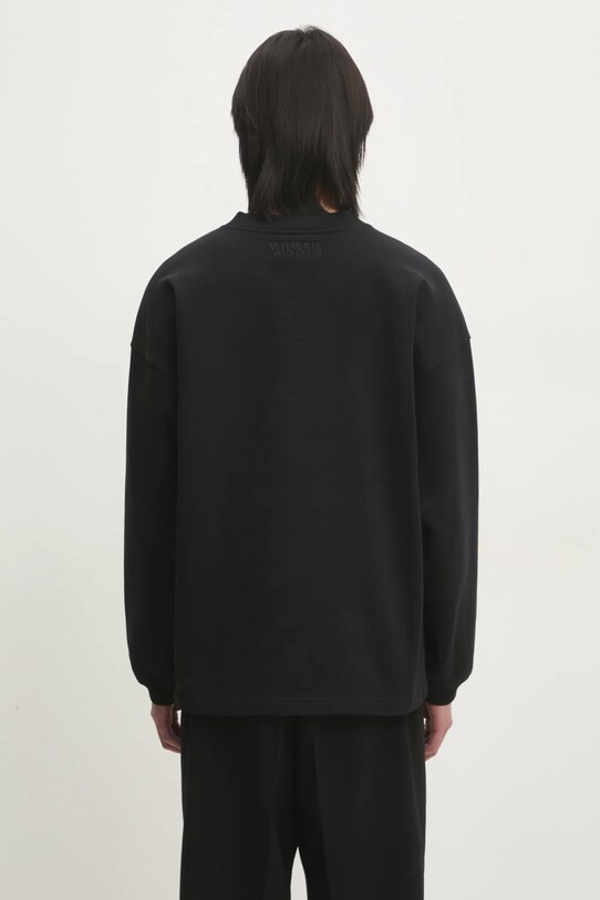 Abbigliamento VETEMENTS felpa Oval Logo Cropped UA66CW600BB nero