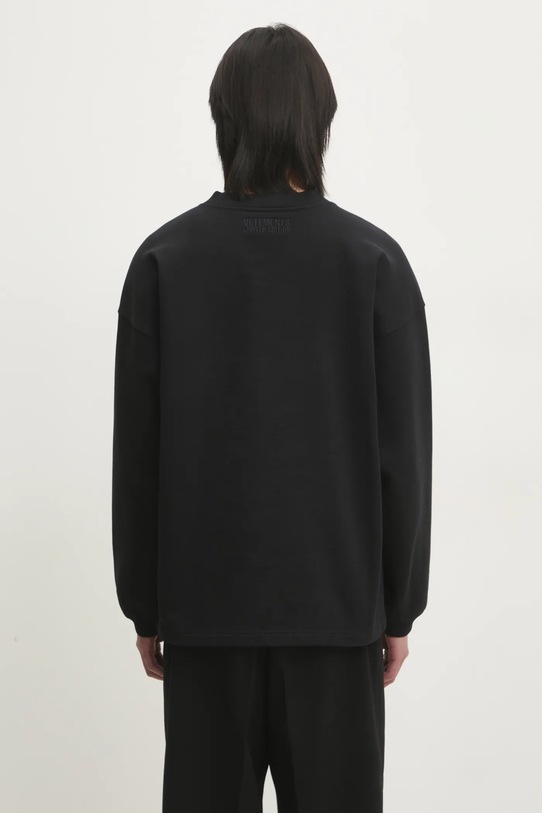 Oblečenie Mikina VETEMENTS Oval Logo Cropped UA66CW600BB čierna