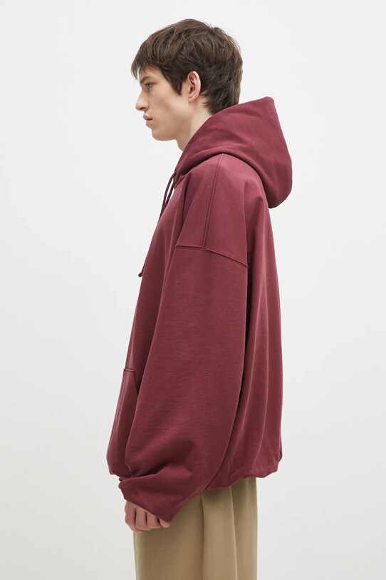 Кофта VETEMENTS Oval Logo Cropped Boxy UA66HD600R бордо SS25