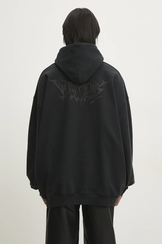 Abbigliamento VETEMENTS felpa Drip Metal Oversized UA66HD730B nero
