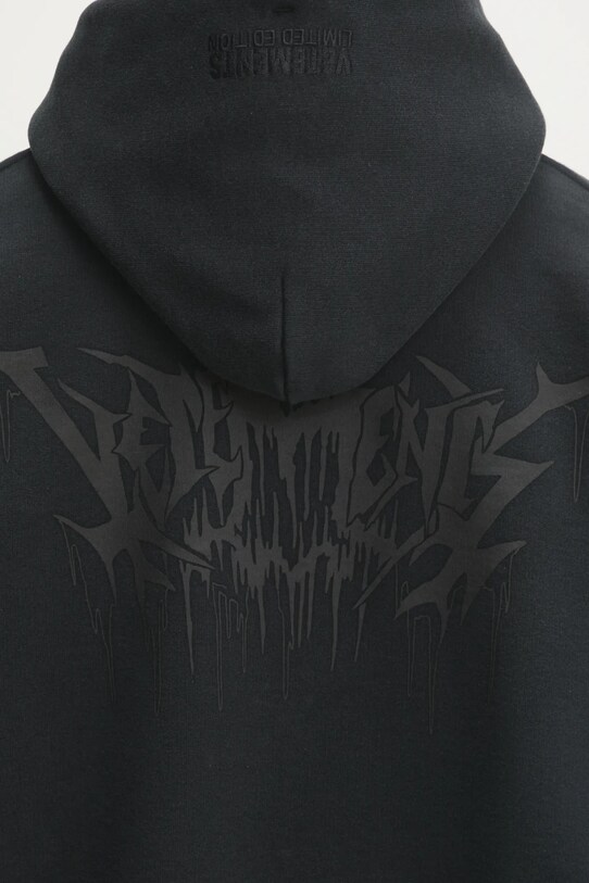 VETEMENTS felpa Drip Metal Oversized UA66HD730B nero