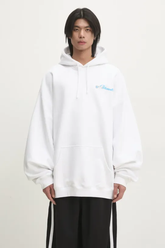 Mikina VETEMENTS Only Vetements Oversized potlač biela UA66HD770W