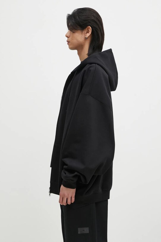 VETEMENTS bluza Embroidered Logo Oversized UA66HD810B czarny SS25