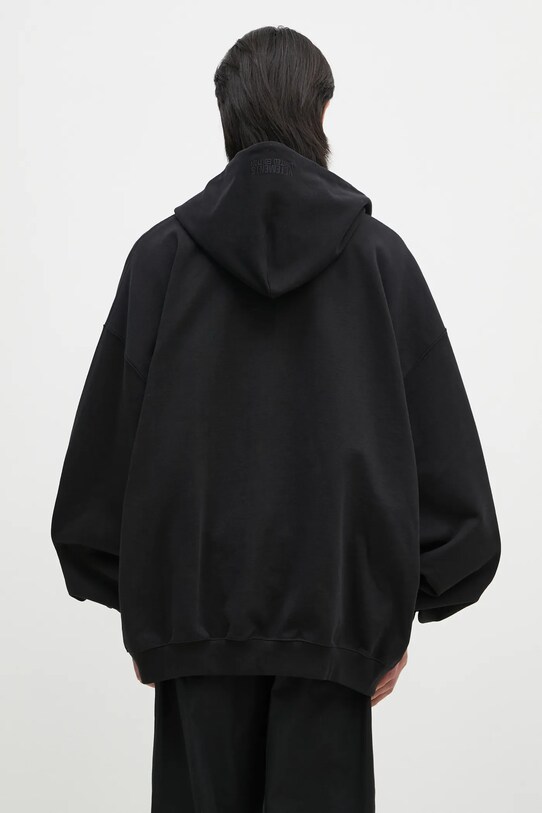Odzież VETEMENTS bluza Embroidered Logo Oversized UA66HD810B czarny