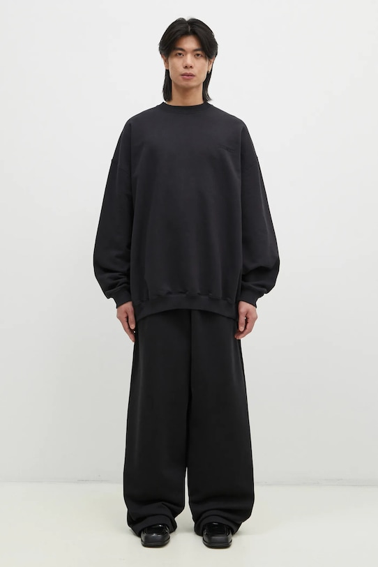 Mikina VETEMENTS Embroidered Logo Oversized UA66CW640B černá SS25