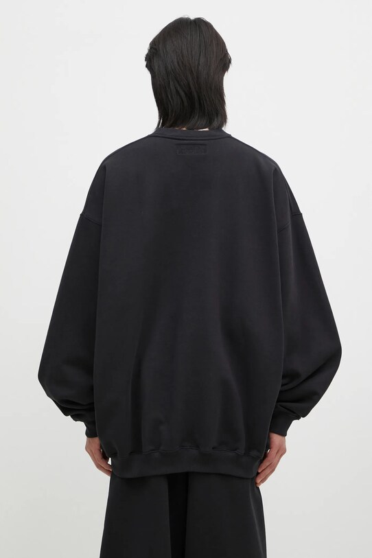 Mikina VETEMENTS Embroidered Logo Oversized černá UA66CW640B