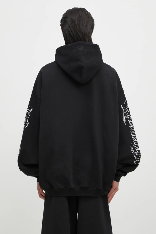 Abbigliamento VETEMENTS felpa Metal Embroidered Oversized UA66HD750B nero
