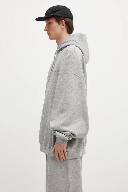 VETEMENTS sweatshirt Embroidered Logo Oversized UA66HD780G gray SS25