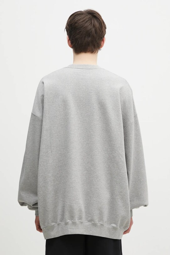 Abbigliamento VETEMENTS felpa Embroidered Logo Oversized UA66CW640G grigio